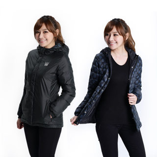 【遊遍天下】女款雙面穿GlobeTex防水防風保暖顯瘦中長版羽絨外套 G0305黑 台灣現貨
