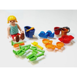 Playmobil摩比 沙灘玩具 鏟子 水桶 小朋友的工具 小孩的