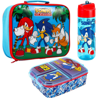 預購🚀空運🚀英國專櫃 Sonic 音速小子 兒童 餐具 餐袋 便當袋 水壺 便當盒 餐盒 水壺 吸管水壺