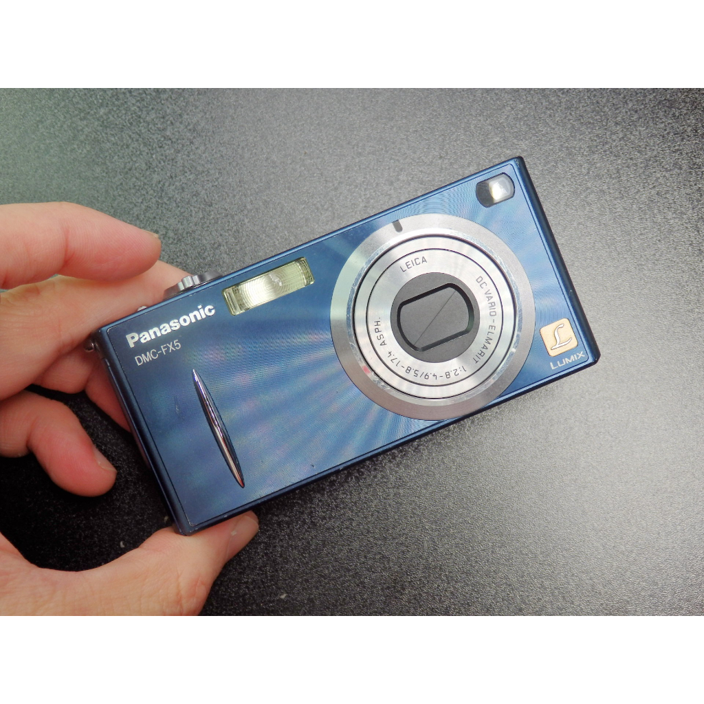 &lt;&lt;老數位相機&gt;&gt;PANASONIC LUMIX DMC-FX5 (CCD相機/防手震 / 藍)