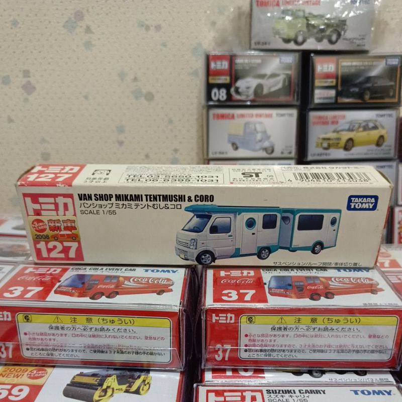 TOMICA NO.127絕版VAN SHOP MIKAMI TENTMUSHI &amp; CORO 新車貼 福利品