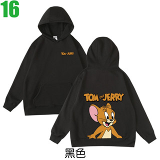 【湯姆貓與傑米鼠 Tom and Jerry】連帽厚絨長袖卡通動畫T恤(共5種顏色) 新款上市購買多件多優惠!【賣場六】