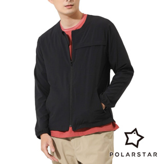 【PolarStar】男吸排無領防曬外套『黑』P22809