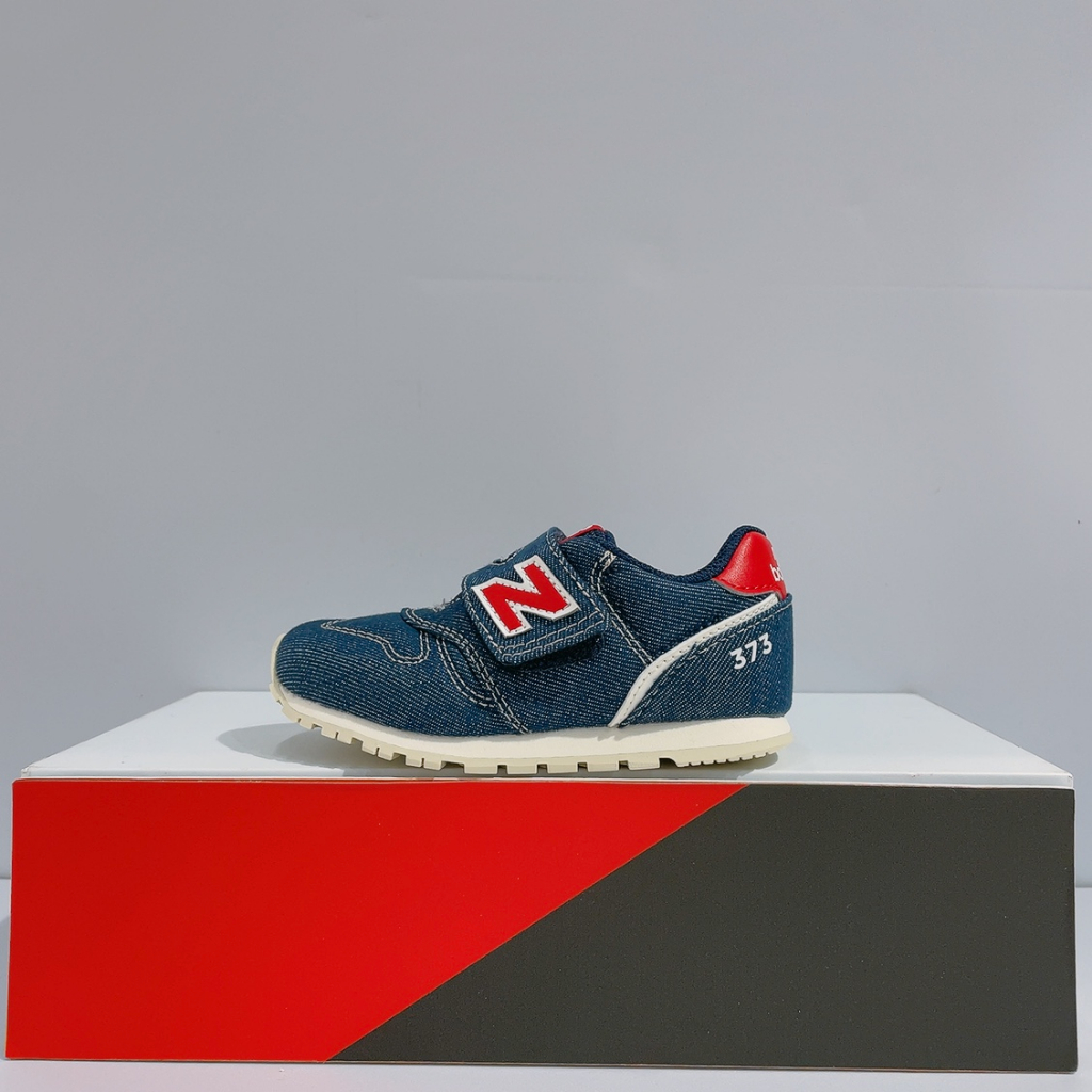 New Balance 373 小童 藍色 牛仔布 寬楦 舒適 運動 休閒鞋 IZ373XM2