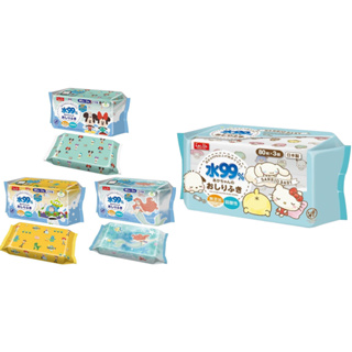 日本 LEC 三麗鷗 迪士尼 99%手口濕紙巾80抽x3包 KITTY 米奇家族 小美人魚 玩具總動員 濕紙巾 正版授權