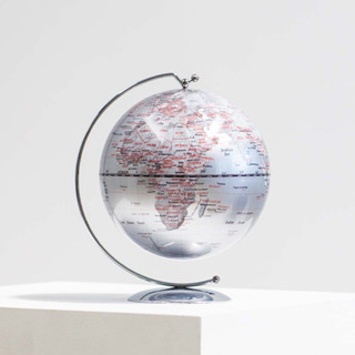 【SkyGlobe】5吋銀色手臂時尚地球儀(英文版)《WUZ屋子-臺北》5吋 裝飾 擺飾 地球儀 銀色 時尚 桌上小物