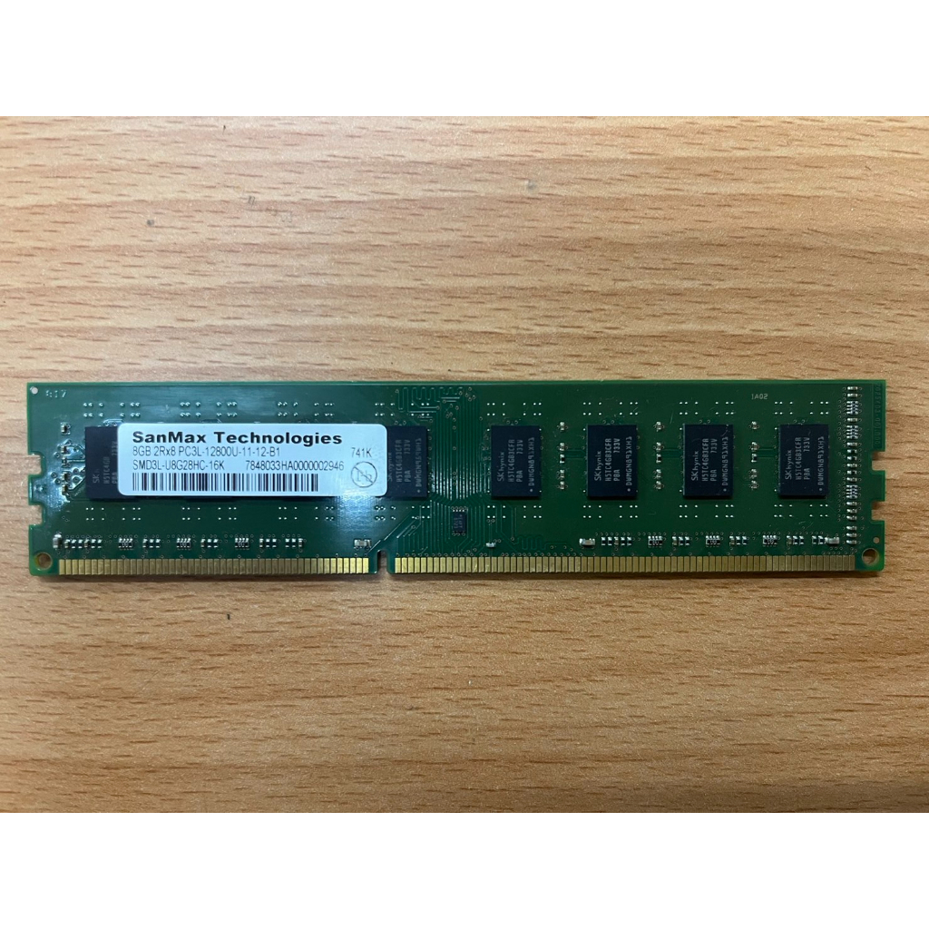 DDR3-2RX8-PCL3-12800U-SANMAX-顆粒:SK hynix