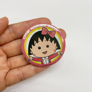 [二手] 日本 動畫 展覽 櫻桃小丸子 櫻桃 小丸子 S.P/N.A 玩具 胸章 別針 徽章 ちびまる子ちゃん 粉紅色