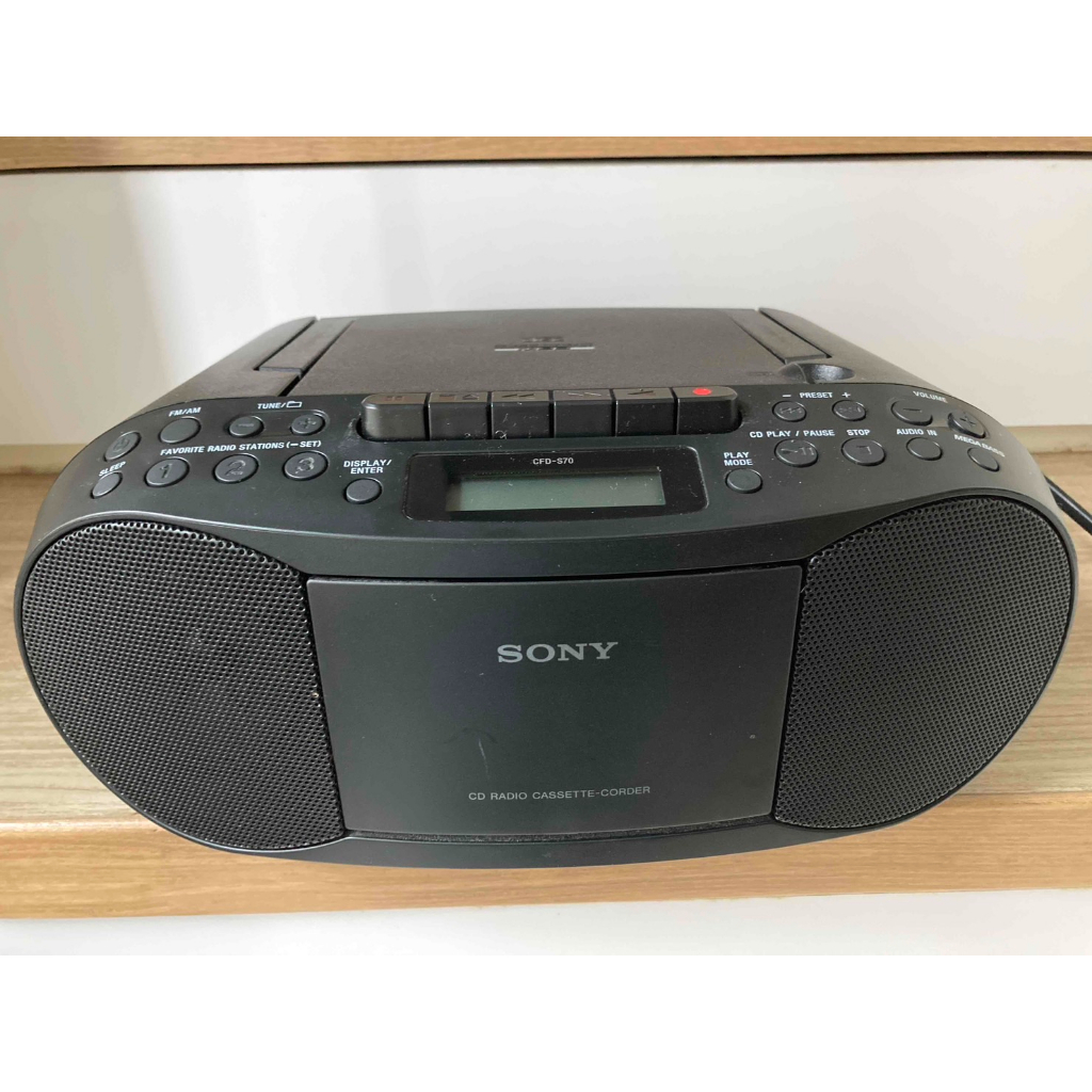 SONY三合一手提音響 CFD-S70 廣播+CD+卡帶 (CD功能壞掉) 二手 SONY Portable Audio