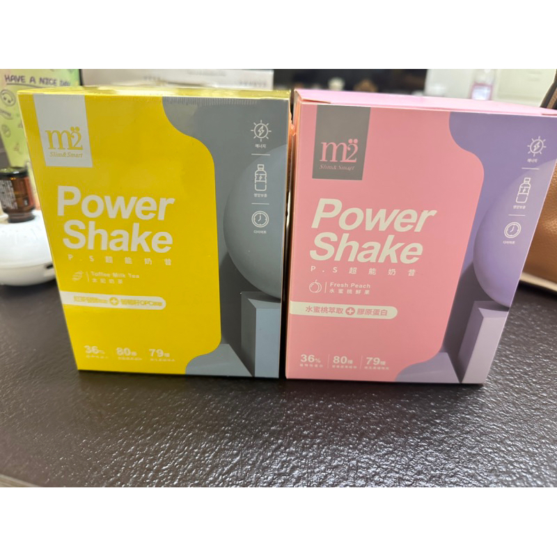 m2 Power Shake 超能奶昔 水蜜桃鮮果 太妃奶茶/盒