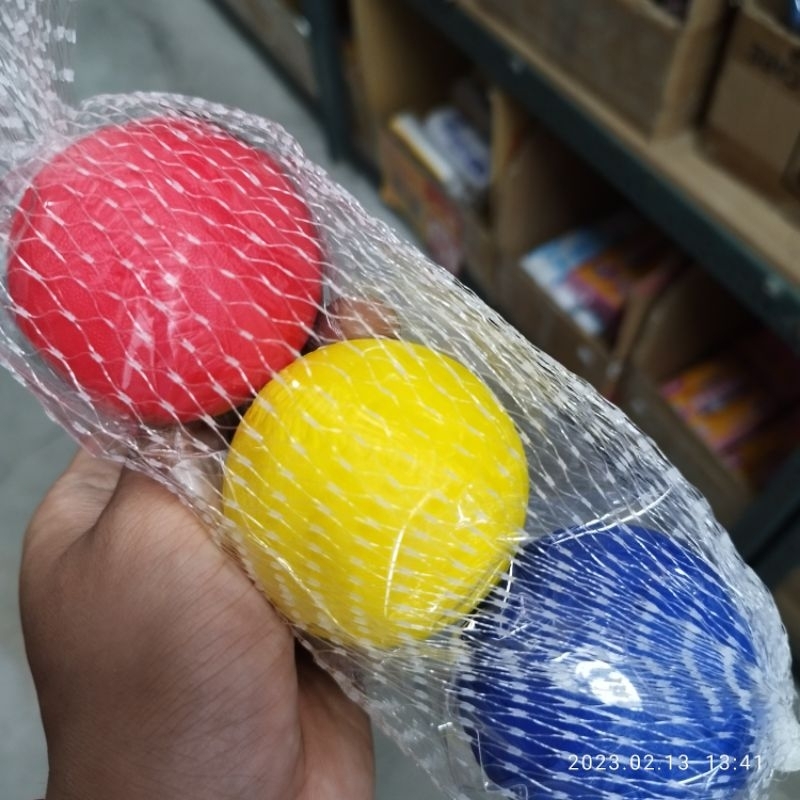 Ax10 袋裝 63mm 彩色 造型棒球 台灣製 球 小球 玩具 棒球 紋路 軟棒球