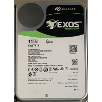 Seagate【Exos】14TB 3.5吋 企業級硬碟(ST14000NM001G)