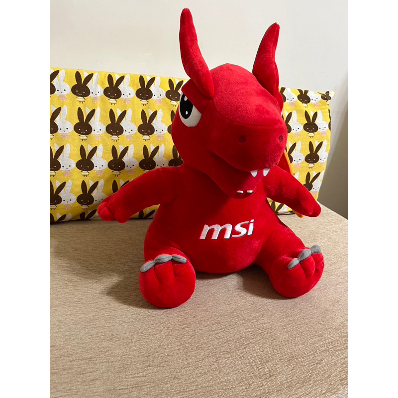 MSI Dragon Doll 抱抱龍 微星 紅龍 玩偶 吉祥物 飛龍 恐龍 毛絨 電競 娃娃