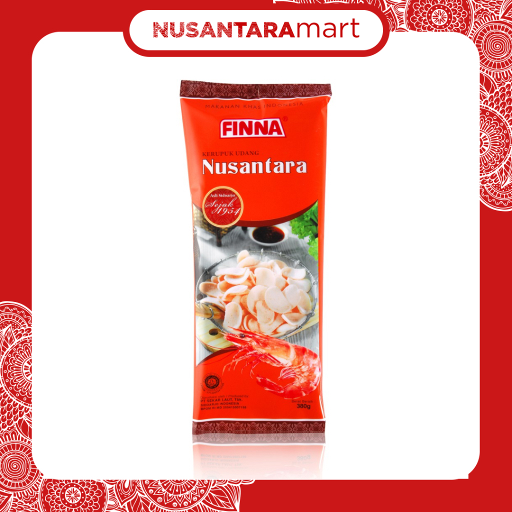 🇮🇩 (印尼店) Finna Kerupuk Udang Nusantara 生炸蝦餅 生炸魚餅 生炸菜餅 380g