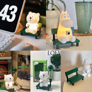 ［約三到四周到貨］中國大陸 星巴克 STARBUCKS 拍拍燈 姆明 熊店長 夜燈 moomin 擺件 擺飾 嚕嚕米