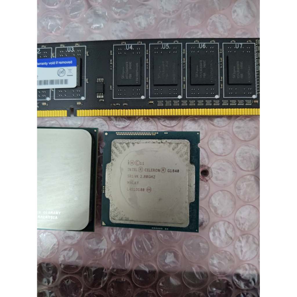 INTEL G1840 + AMD FX4200 + DDR3 1333 2G ( CPU 不知好壞 記憶體 正常 )