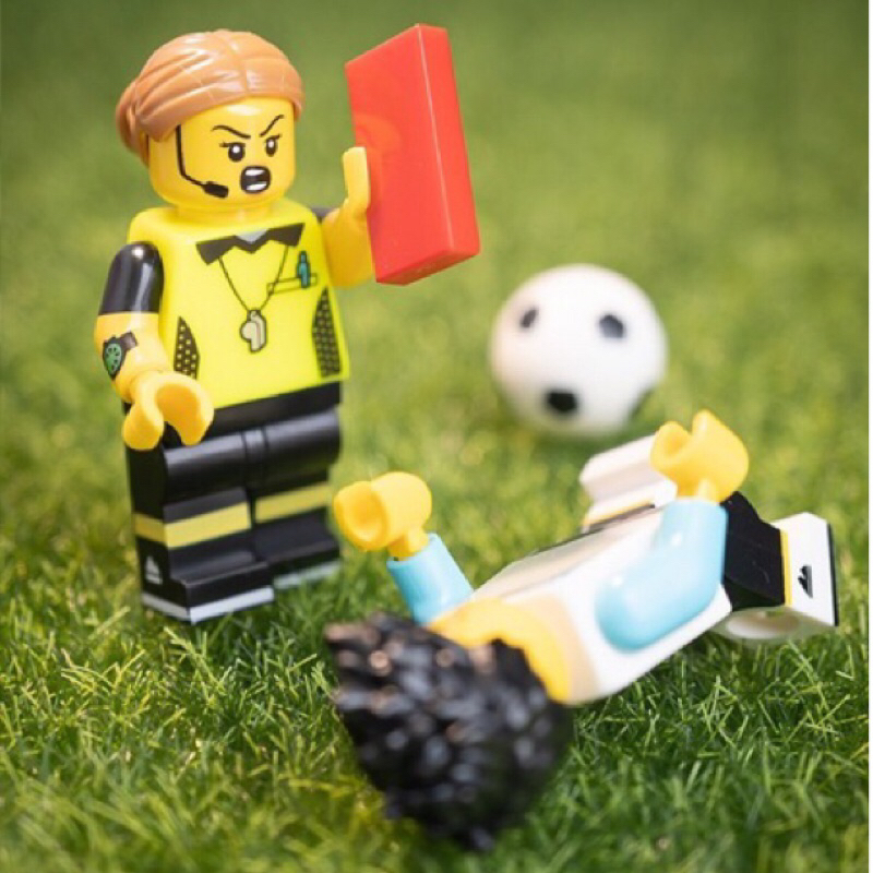 【豆豆Toy】LEGO 71037.樂高人偶24代.1號-足球裁判+足球.全新現貨