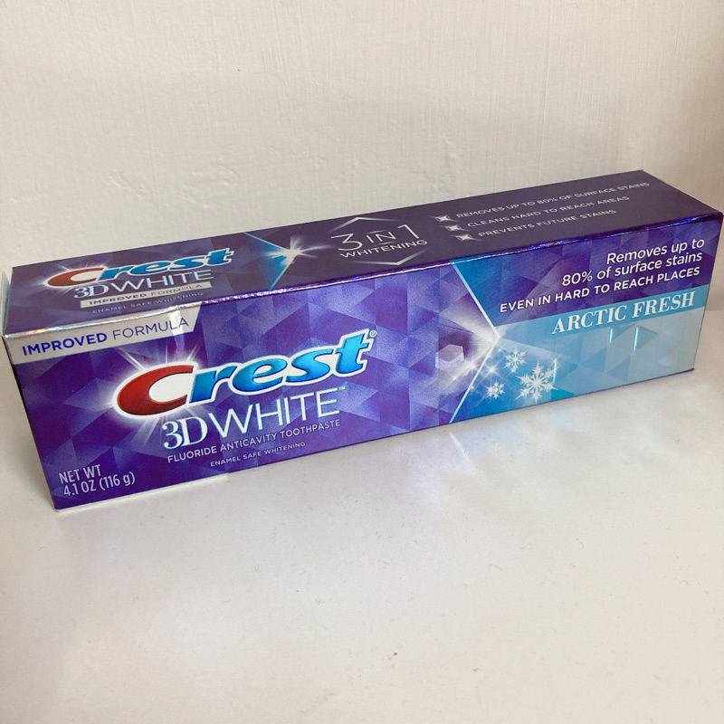 【出清】美國Crest-3DWhite鑽感鎖白牙膏116g-清新亮白 效期2024/05