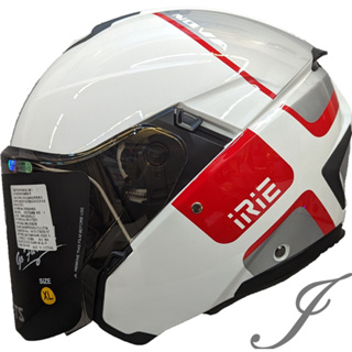 IRIE 安全帽 NOVA 2.0 CUBO BL3 白紅 內墨鏡 義大利 歐盟認證