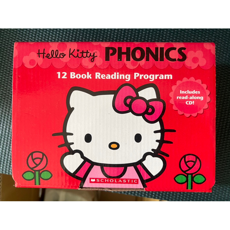 Hello Kitty Phonics Box(12 Books with CD) 凱蒂貓自然發音套書*2