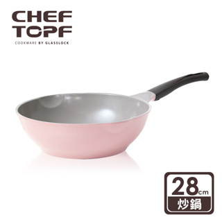 韓國 Chef Topf La Rose薔薇玫瑰系列不沾炒鍋 28 公分 【限宅配出貨】(陶瓷塗層/環保塗層)