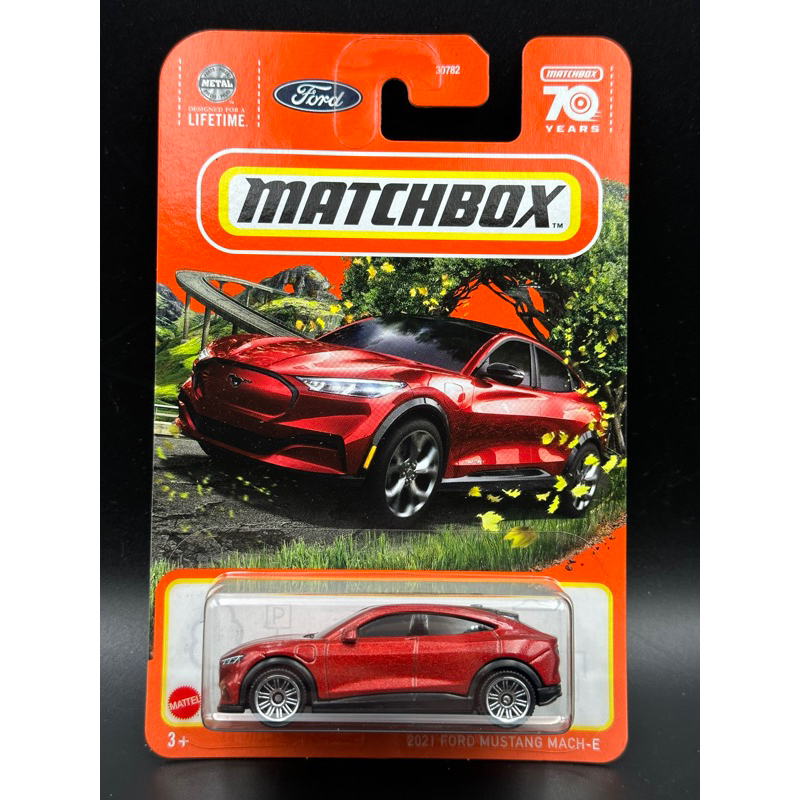 -78車庫- 1/64 火柴盒 Matchbox Mustang MACH-E mache 福特 電動車 糖果紅