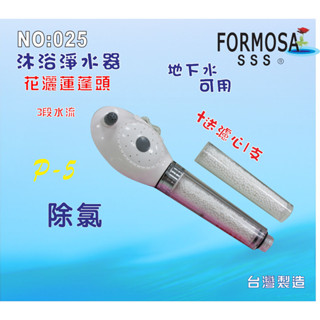 【七星淨水】FORMOSA除氯花灑沐浴器淨水器.嬰兒洗澡.套房.旅遊攜帶.租屋.廚具貨號:025