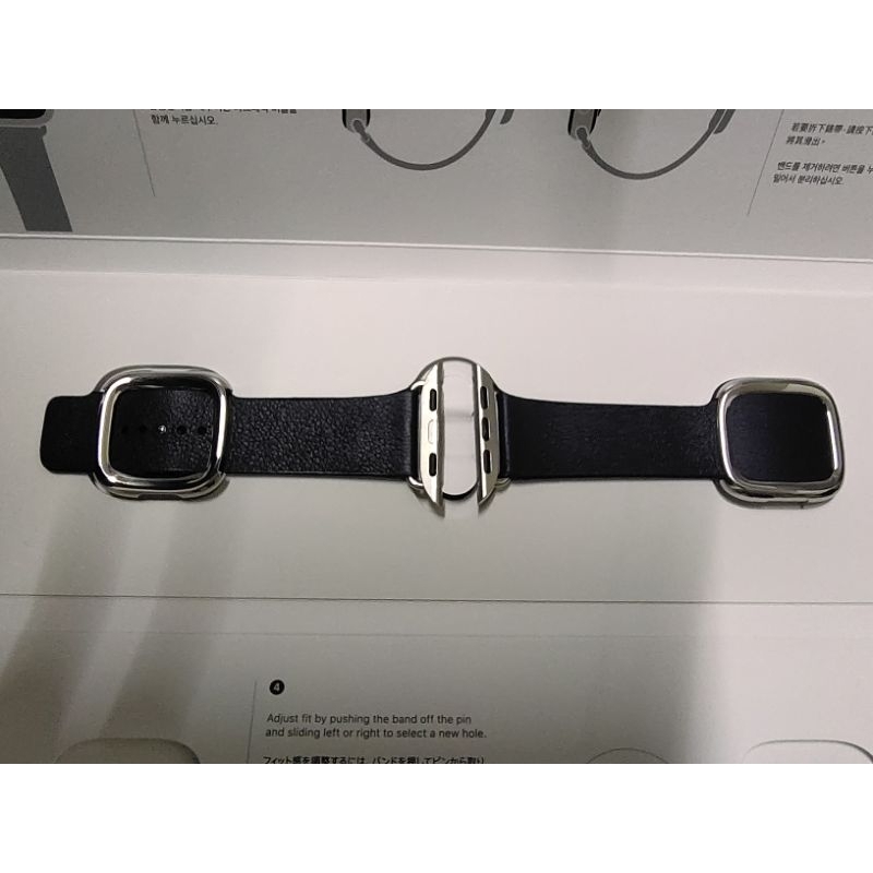蘋果 APPLE Watch SE SE2 S6 S7 S8 S9 適用40 41m 時尚環扣錶帶 墨水色S 原廠保固中