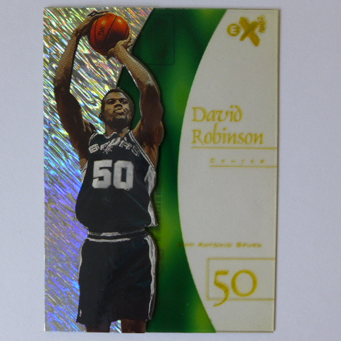 ~ David Robinson ~海軍上將/NBA名人堂/大衛·羅賓森 1998年EX2001.閃亮透明籃球卡