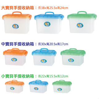 發現新findnew【大/中/小寶貝箱 有格層】臺灣製HAPPY法成 醫藥箱 手提箱 收納箱 小型整理箱 3色可選