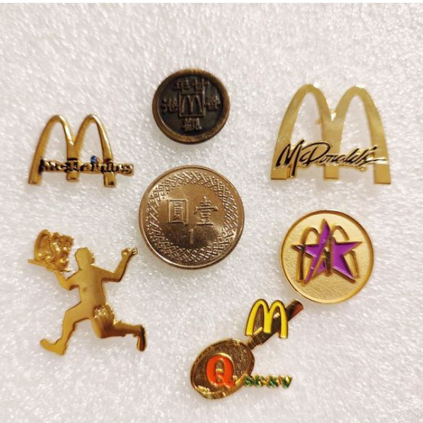 【老木屋™】麥當勞 Mcdonald's 徽章 pin 別針 領帶夾 收藏 展店 全新 二手