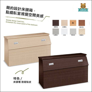 『熊熊居家』經濟款型收納床頭箱(七色可選)-床架.床頭.房間組