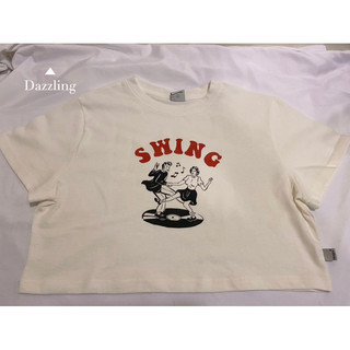 swing純棉露肚短款上衣💃🏻