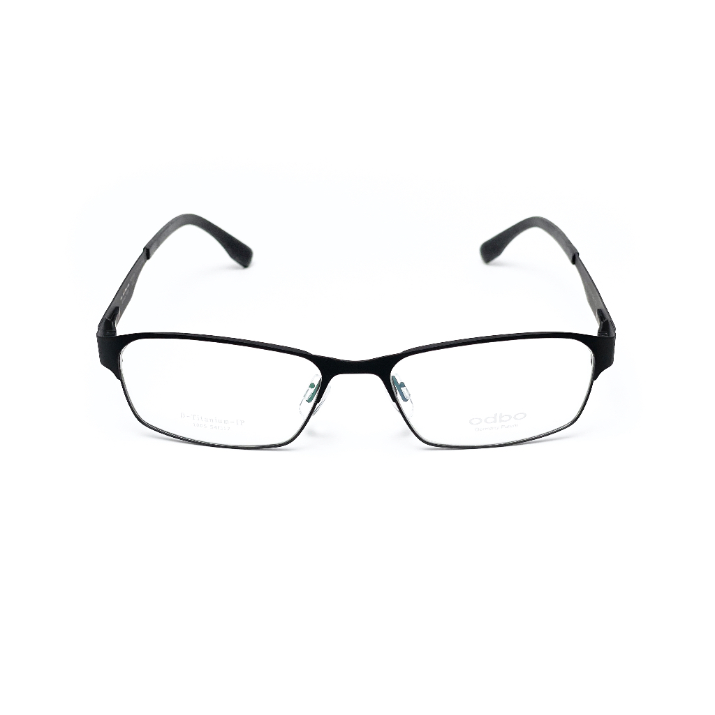 【全新特價】odbo 鈦金屬光學眼鏡鏡框 1805 C1 消光黑 輕量化無螺絲設計