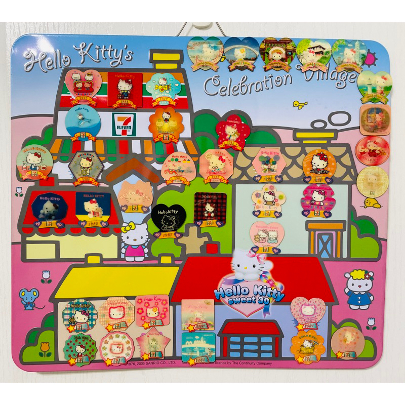 ［絕版］全套收藏+ 7-11隱藏版磁鐵 - Hello Kitty 30週年聯名收藏