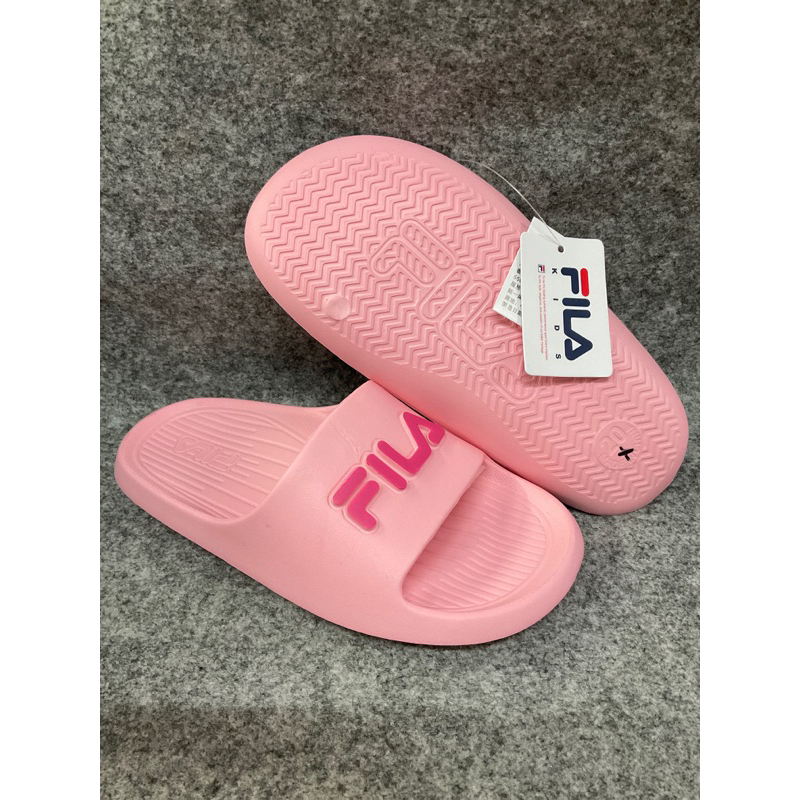 麻糬鞋屋👟-FILA 女童防水塑膠拖鞋（福利品）特價190元