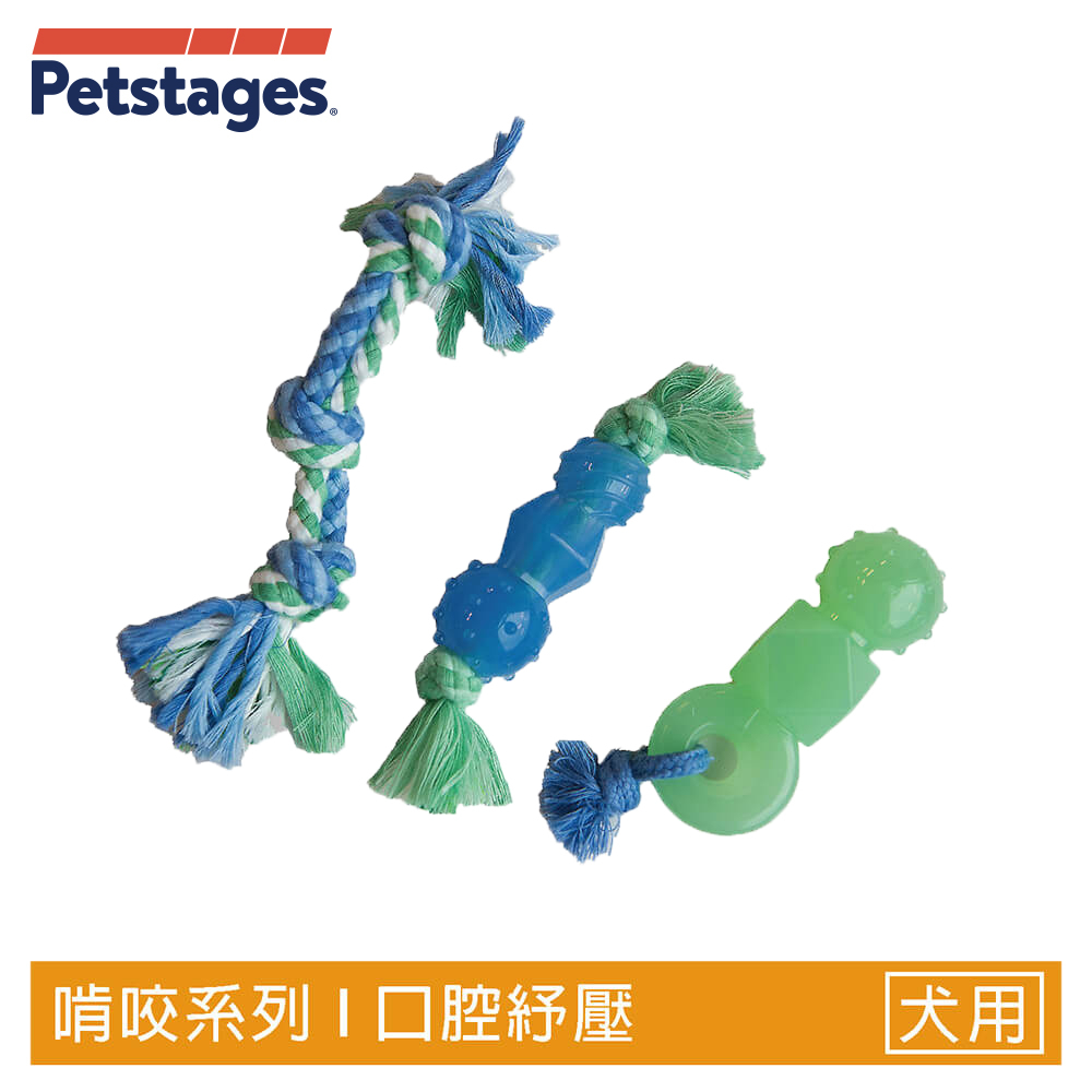Petstages 68115 歐卡迷你健齒3合1組 寵物 磨牙 潔齒 啃咬 耐咬 防水 狗玩具 牙齒保健玩具