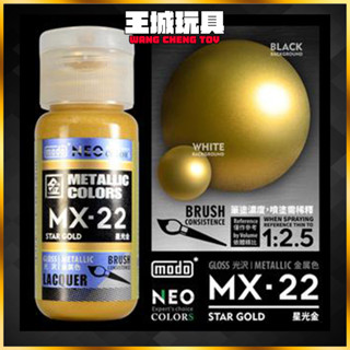 【大頭宅】MODO 摩多製漆 MX-22 星光金 NEO-MX系列金屬色模型漆