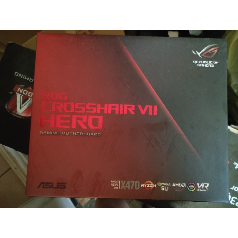 ROG CROSSHAIR VII HERO x470 c7H送R3 3300X CPU