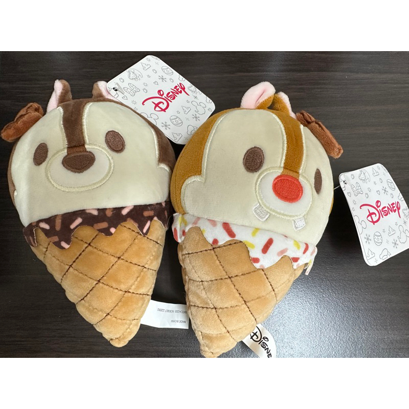 正版 香港Disney迪士尼娃娃 Q版冰淇淋 6吋娃娃 奇奇蒂蒂 娃娃