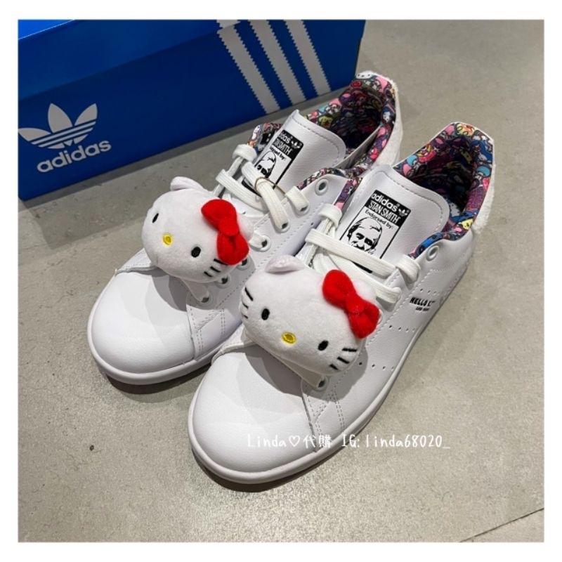 Linda❤️代購 ⚠️ Adidas HELLO KITTY STAN SMITH W凱蒂貓 女生 女鞋 HP9656