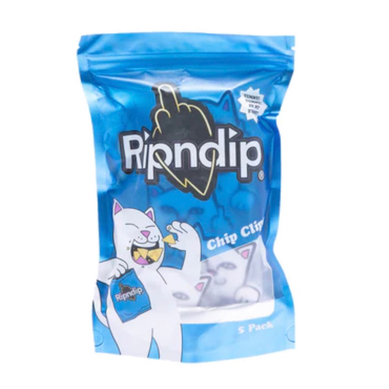 潮牌 RIPNDIP 中指貓 Peeking Nermal Chip Clip 餅乾夾