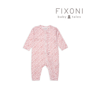 Brands4Kids 浮花朵朵-拉鍊斜襟連身兔裝_Fixoni系列(4種尺寸可選)