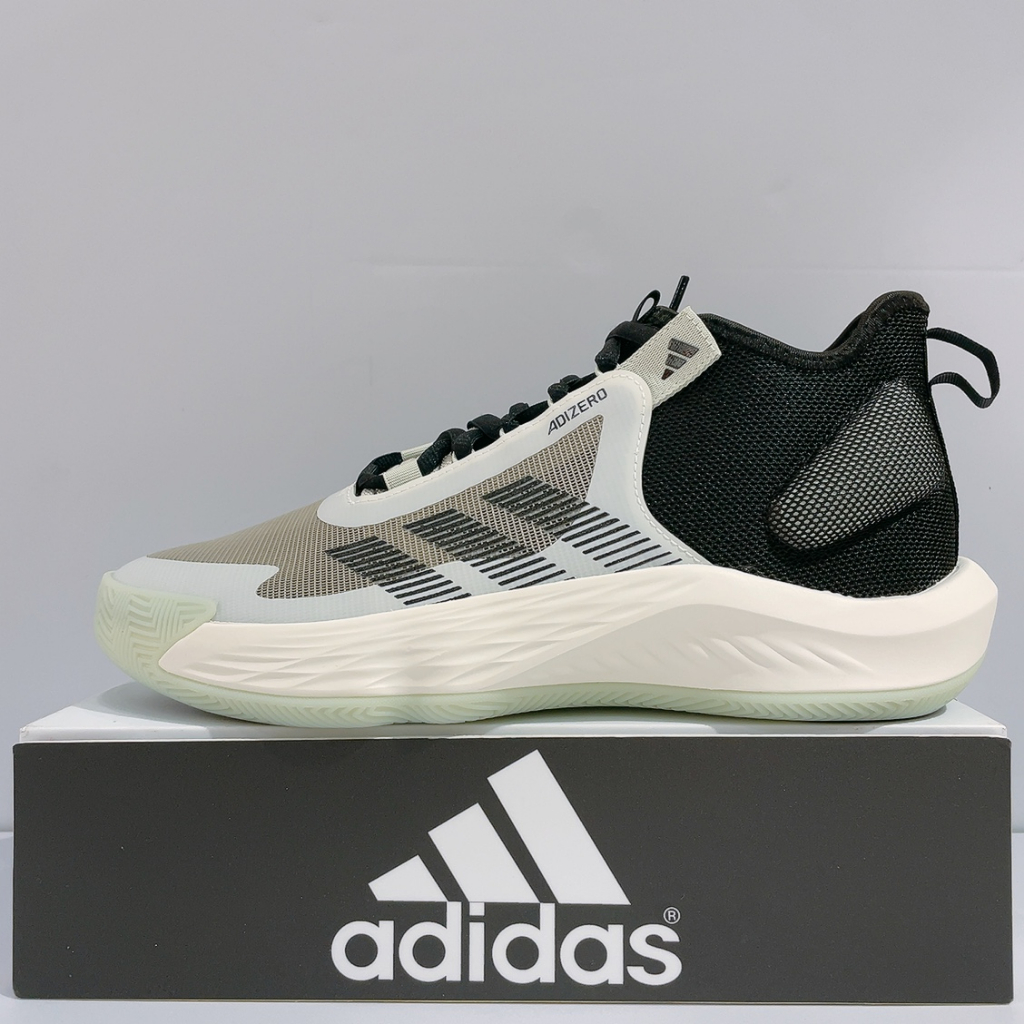 adidas Adizero Select 男生 白黑色 舒適 緩震 運動 籃球鞋 IE9265