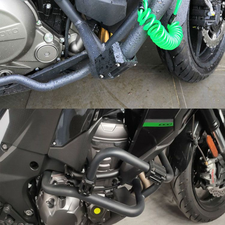 Kawasaki Z650RS 防撞桿防摔膠 適用於川崎巡航機車改裝防倒桿 Z650RS邊包z900風鏡原車孔位