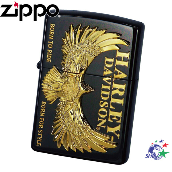 Zippo ZP723 Harley Davidson 哈雷 Flying Eagle 黑金 / HDP-78 詮國