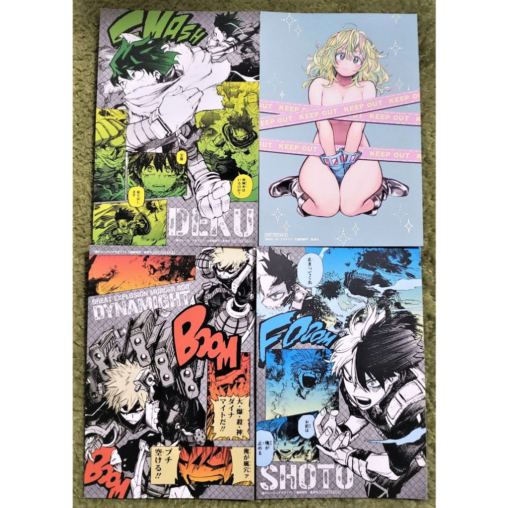 【🎌日版 我的英雄學院 特典 明信片 4種款式】綠谷 爆豪 轟 我英 葉隱透 限量原畫特典 圖卡 僕のヒーローアカデミア
