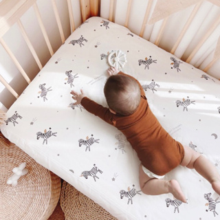 JinXin 家飾床包床單 北歐可愛嬰兒防水防塵蟎精梳棉針織鬆緊床單床包 預購