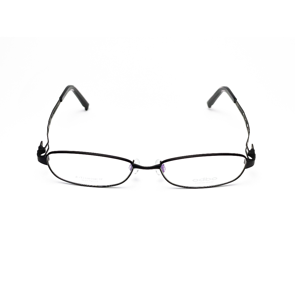 【全新特價】odbo 鈦金屬光學眼鏡鏡框 1115 C1 消光黑 輕量化無螺絲設計