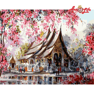【ArtLife 藝術生活】DT012峇釐島風情 40x50cm含框 DIY 數字油畫 彩繪 全館現貨